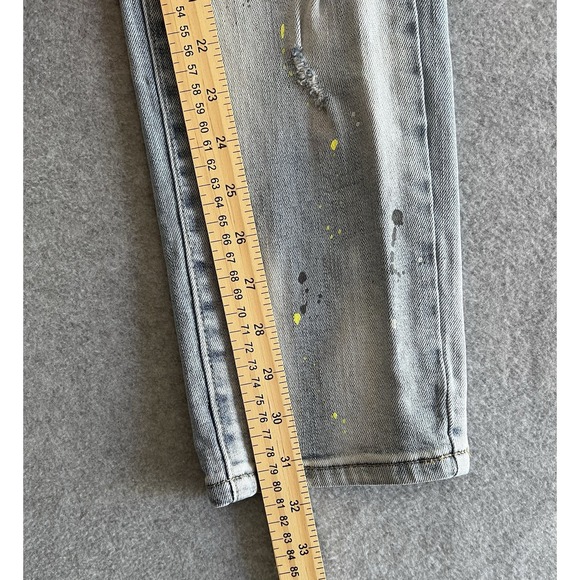 Kloud9 Jeans 36/32 Ripped Denim Neon Paint Splatter Streetwear Urban Hip Hip - Picture 9 of 12